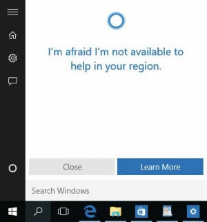 Cortana Slovencem za zdaj še ni v pomoč pri iskanju vsebin.